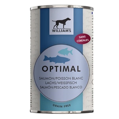 Picture of William’s Optimal Dog Salmon & White Fish 395g – Grain-Free